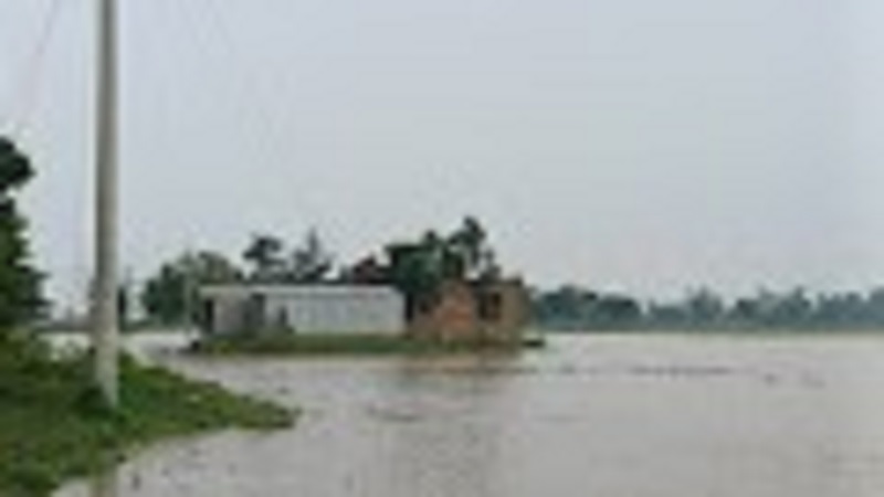 চাঁপাইনবাবগঞ্জে দ্বিতীয় দফায় পদ্মা-মহানন্দা’র পানি বৃদ্ধি,পানিবন্দি ২ হাজার পরিবার